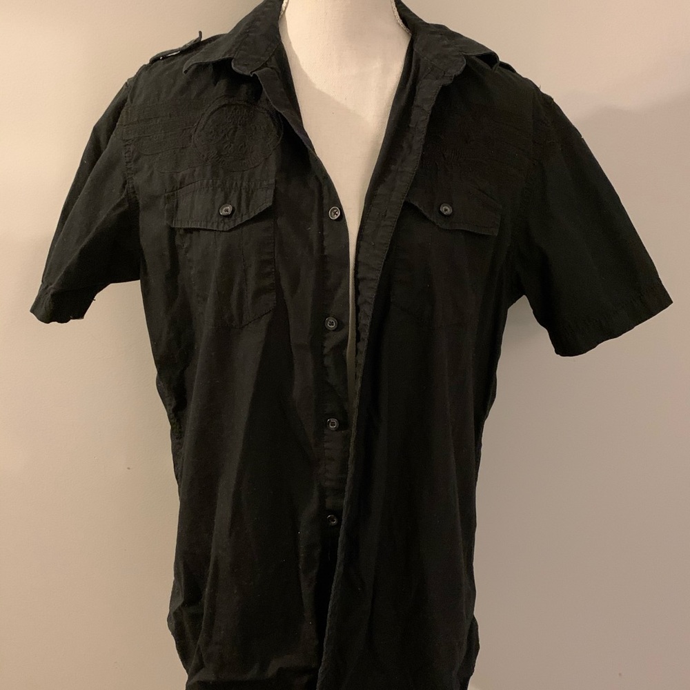 American Rag Button Down Short Sleeve Shirt